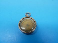 A Victorian hallmarked 9ct gold fob fitt