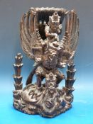 A very well carved hardwood Garuda