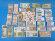 A quantity of English banknotes includin