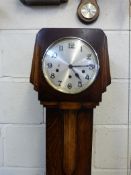 An oak-cased Art Deco three train grandd