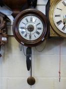 A weight driven wall clock with Black Fo