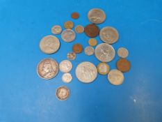 A Victorian 1890 crown together with a G