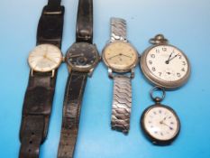 Three c1950s gentleman's wristwatches to