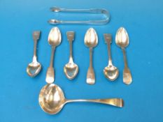 A set of six Georgian hallmarked silver