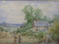 An H.Sylvester watercolour of a country