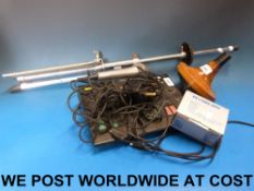 A Yamaha mixer unit KM602, together with