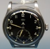 An IWC MkX military wristwatch with blac