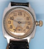 A gentleman's stainless steel C Bucherer