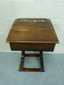 A small rustic school desk (W45 x D44 x