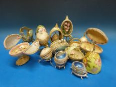A collection of hand-made decorative egg
