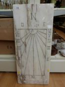 A marble sun dial (78cm x 33cm)