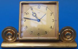 A Jaeger Le Coultre two day alarm clock