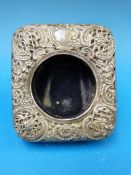 A hallmarked silver pocket watch holder