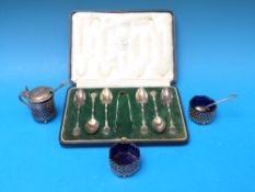 A cased set of six Mappin & Webb hallmar