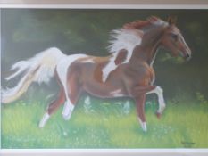 Two framed and glazed pastels by Deborah