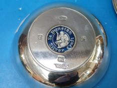 A hallmarked silver Churchill medallion