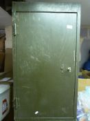 A pair of metal engineer's or filing cup