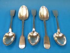 A set of five Irish hallmarked silver Fi