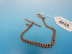 A 9ct gold Albert chain (21.6g)