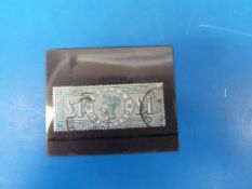 GB 1891 £1 green used, SG 212