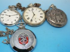 Four Soviet Union gentleman's pocket wat