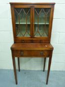 A late 19thC style mahogany bonheur du j