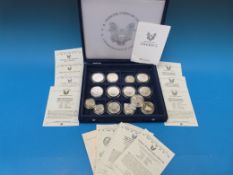 A collection of American silver coins in