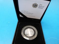 A cased 2009 Kew Gardens silver proof 50