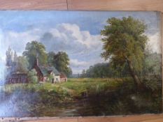 J P Cartwright: 1878 oil on canvas entit