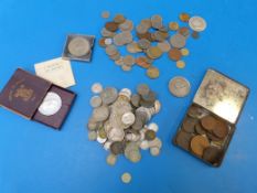 A quantity of English and overseas coina