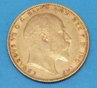 A 1905 George V gold full sovereign