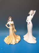 Two Coalport figures of ladies including