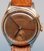 A Longines 18ct gold gentleman's wristwa