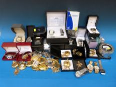 A collection of various pocket and wrist