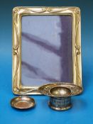 An Art Nouveau silver plated photograph