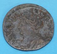 A 1711 Queen Anne shilling - struck off-