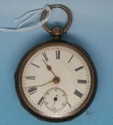 A late 19thC hallmarked silver gentleman