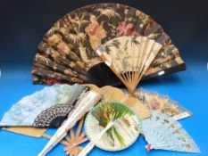 A collection of various fans