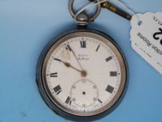 A hallmarked silver Kays Challenge pocke