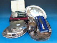 A collection of plated items to include