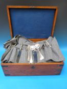 A quantity of white metal handled knives