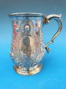 A Victorian hallmarked silver pint tanka