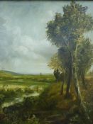 A pair of oils on canvas of rural scenes