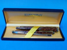 A three item Waterman pen / pencil set,