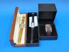 Three modern wristwatches, one Armadeus,