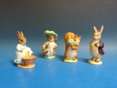 Four Beswick Beatrix Potter figures (Squ