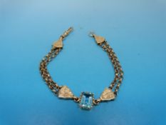 A Victorian yellow metal ladies chatelai