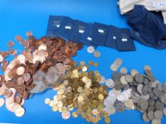 A large quantity of pre-decimal UK coina