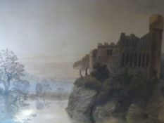 An oval picture of Gletscher Horn from a