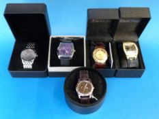 Five modern wristwatches by Gianni Ricci